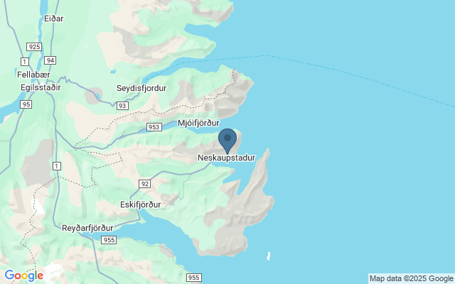 Kaart met locatie Grnanes golfbaan